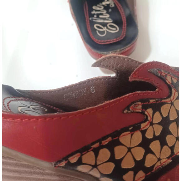 Elite by‎ Corkys Womens Mule Cowboy Shoe Size 6 Western Heel Slip On - Picture 7 of 9